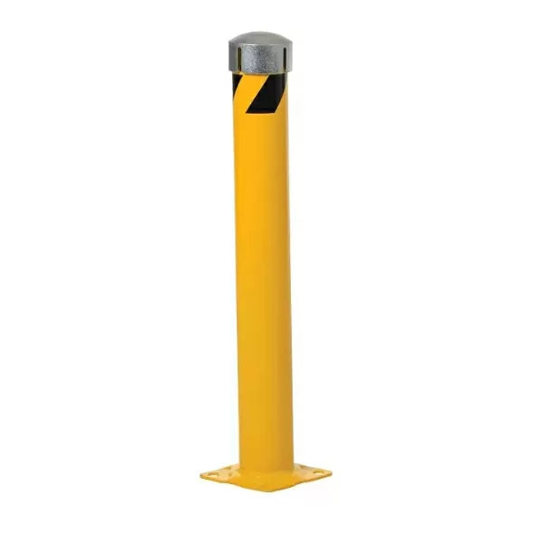 Steel Pipe Bollards With Slotted Silver Cap 4.5″ x 36″