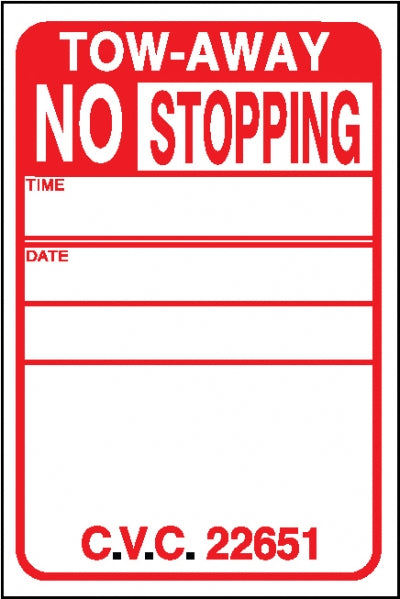 Tow-Away No Stopping