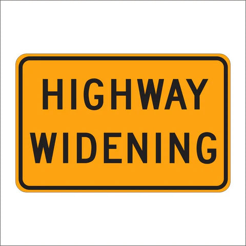 C23B (CA) Highway Widening Sign
