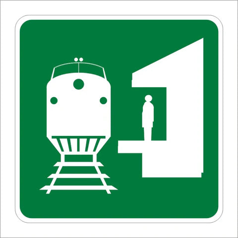 I-7 Train Station Symbol Sign