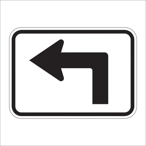 M5-1 Advance Turn Arrow Auxiliary (90 Degree) Sign
