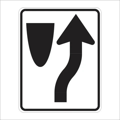 R4-7 Keep Right (SYMBOL) Sign