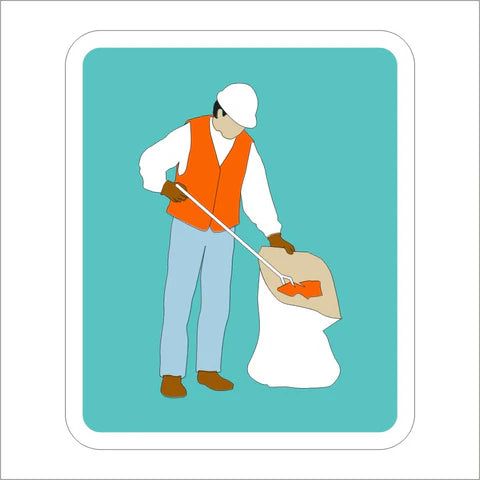 S32-1 (CA) Litter Removal (Symbol) Sign