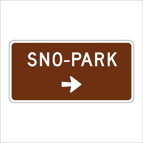 SG32 (CA) Sno-Park With Arrow Sign