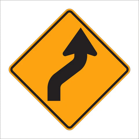 W1-4 Reverse Curve Sign