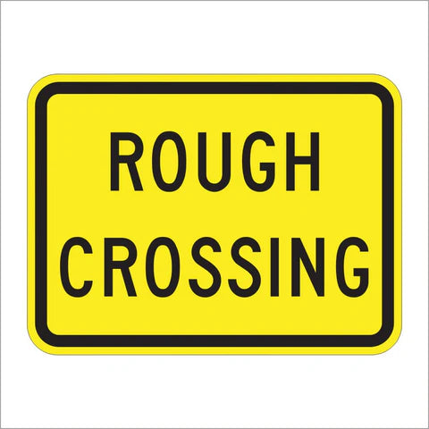 W10-15P Rough Crossing Sign