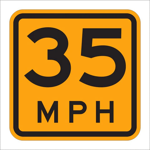 W13-1P Advisory Speed Sign