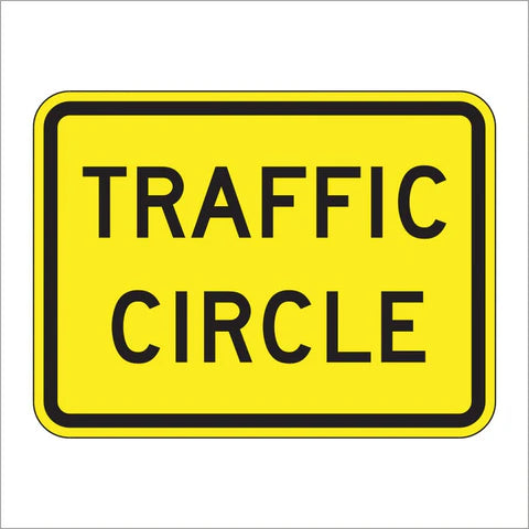 W16-12P Traffic Circle Sign