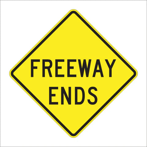 W19-3 Freeway Ends Sign