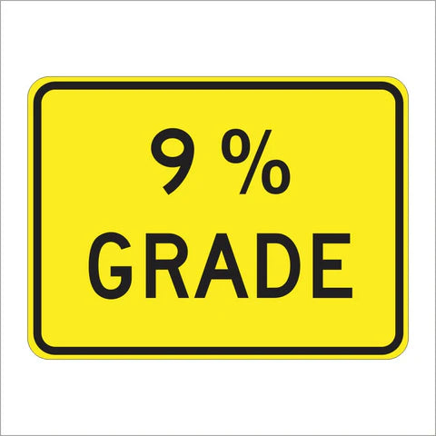 W7-3P % Grade Sign