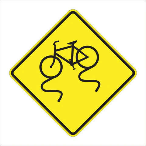 W8-10 Bicycle Surface Condition Sign