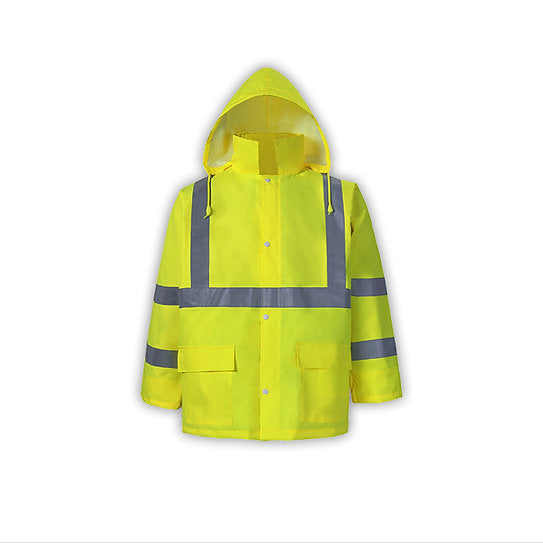 155C-3 - Light Weight Hi Viz Rain Jacket
