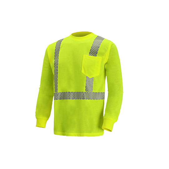 TL125C-2 - High Viz Long Sleeve Jersey T-shirt