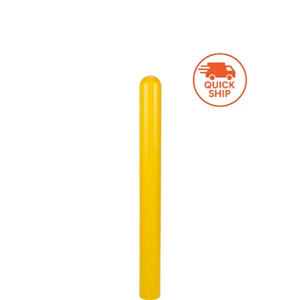 7″ x 60″ BollardGard Round Top Bollard Cover – Yellow