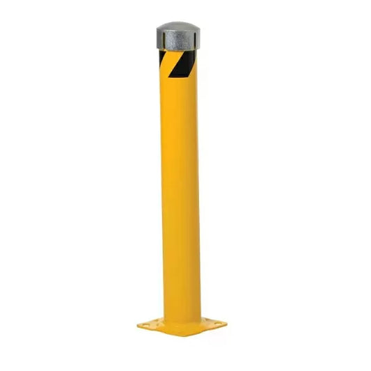 Steel Pipe Bollards With Slotted Silver Cap 4.5″ x 36″
