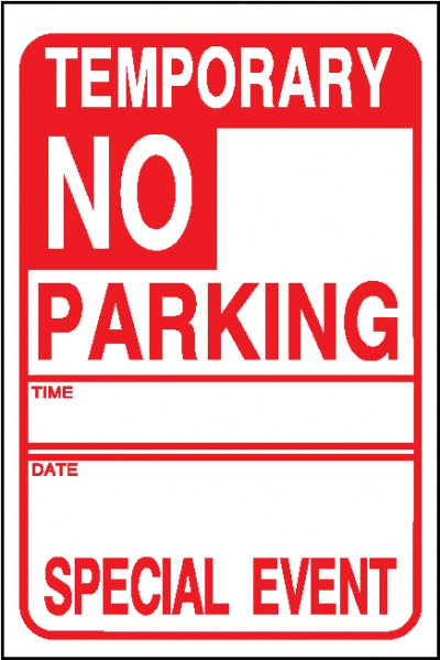 Temporary No Parking Special Event