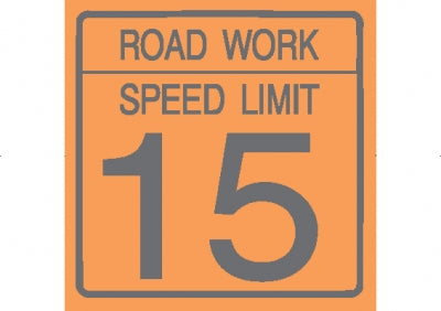 Road Work Speed Limit 15