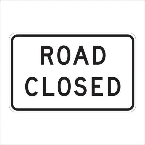 C2 (CA) Road Closed Sign
