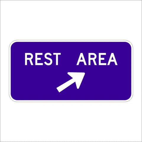 D5-2 Rest Area Arrow Sign