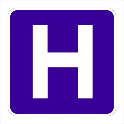 D9-2 Hospital (Symbol) Sign