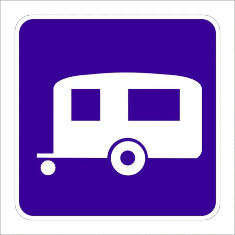 D9-3A Camping (Trailer Symbol) Sign
