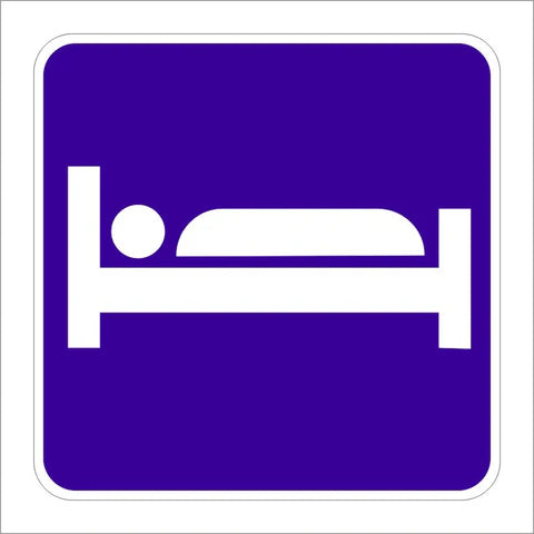 D9-9 Lodging (Symbol) Sign