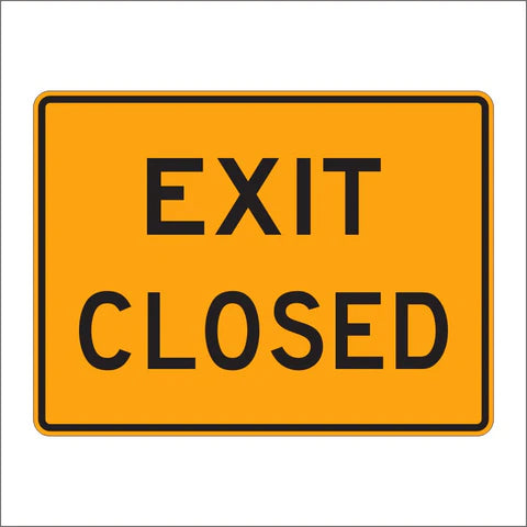 E5-2A Exit Closed Sign