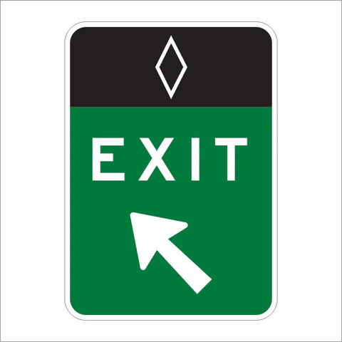 E8-4 HOV Exit (Arrow Symbol) Sign