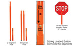 Load image into Gallery viewer, Elite PVC Flagger Pole &amp; Paddle
