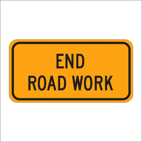 G20-2 End Road Work Sign
