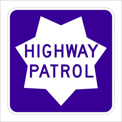G66-57 (CA) Highway Patrol Sign
