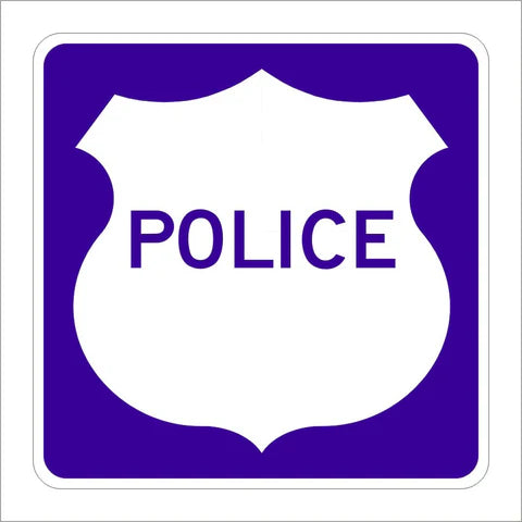 G66-62 (CA) Police Sign