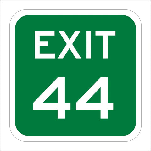 G70-4 (CA) Exit Sign