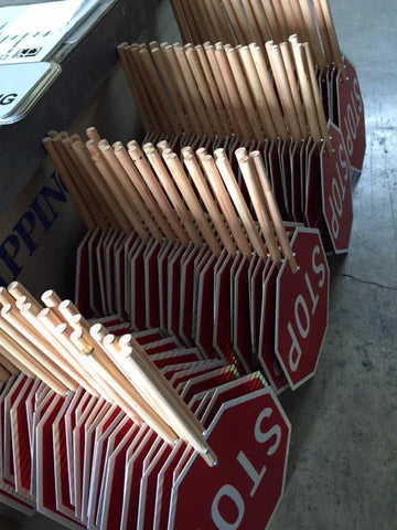 Stop / Slow Paddles 18"