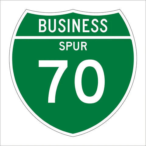 Spvr Sign M1-3 Interstate Business Spur Sign – Public Works Marketing & Leasing Inc.