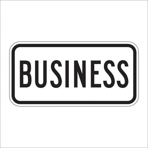 M4-3 Business Route Auxiliary Sign