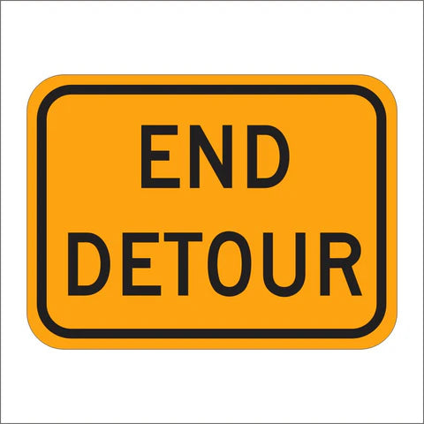 M4-8A End Detour Sign
