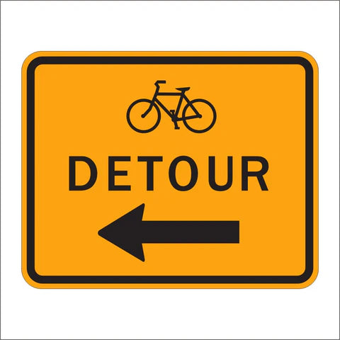 M4-9C Bike Detour Sign