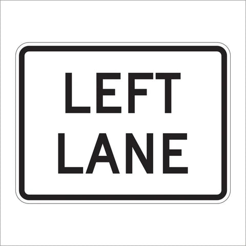 M5-4 Left Lane Sign