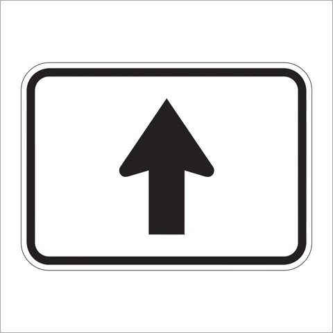 M6-3 Straight Arrow Auxiliary Sign