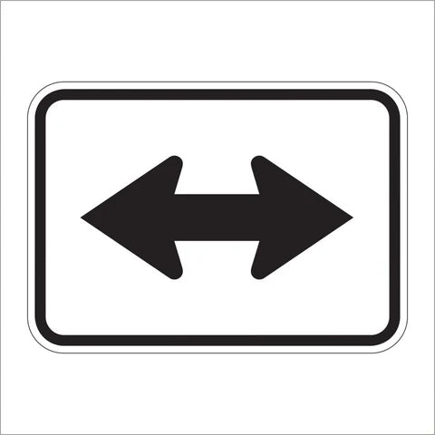 M6-4 Double Arrow Auxiliary Sign