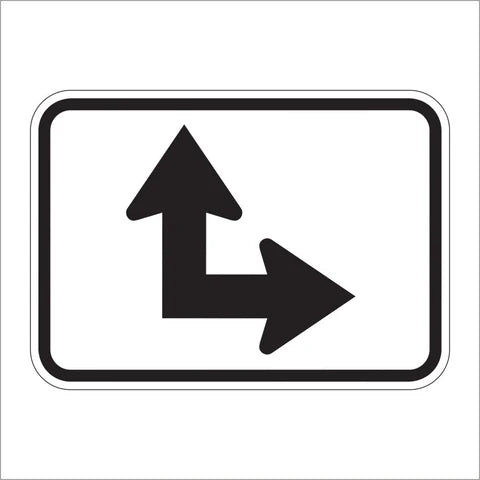 M6-6 Straight Arrow Auxiliary Sign