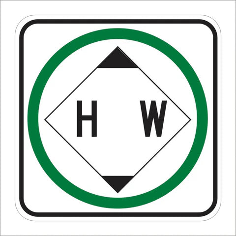 R103 (CA) Hazardous Waste Permitted Sign