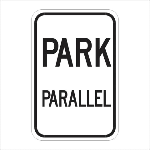 R24 (CA) Park Parallel Sign