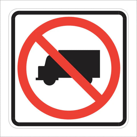 R5-2 No Trucks (SYMBOL) Sign