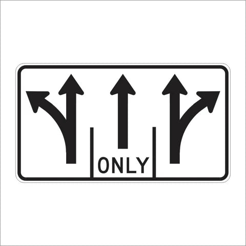 R61-22 (CA) Intersection Lane Control Sign