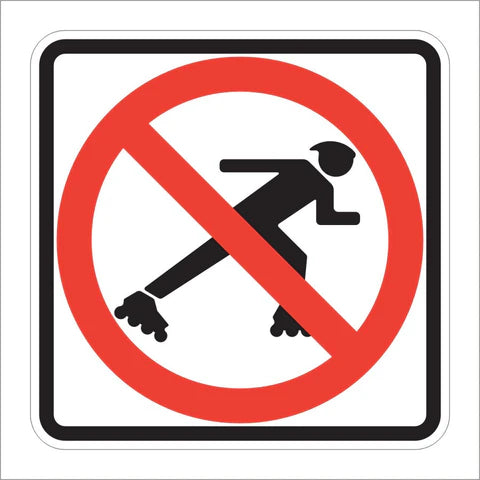 R9-13 No Skaters Sign