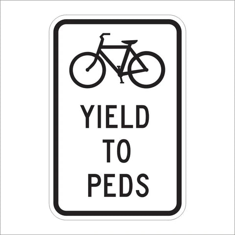 R9-6 Yield to Peds Sign