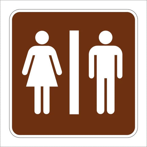 RS-022 Restrooms Symbol Sign