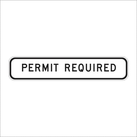 SG35 (CA) Permit Required Sign – Public Works Marketing & Leasing Inc.